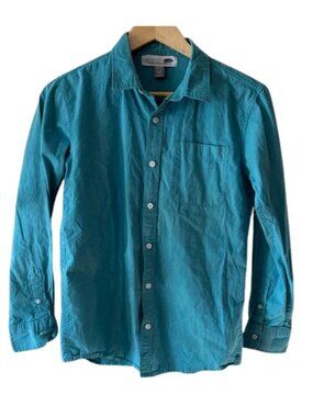 100% Cotton Old Navy Turquoise Classic Button-Up Shirt Spring/Summer  Kids XL